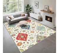 Kunsen Tappetto Cameretta Bambina Facile Da Curare Beige 50x80cm, I fiori moderni sono usati nel corridoio della camera da letto