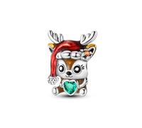 KUNSIR Ciondolo Argento Sterling 925 con Cubic Zirconia Pendenti per Pandora Braccialetti, Compatibile con Braccialetti e Collane europei, perfetto Regali per Moglie e Ragazze