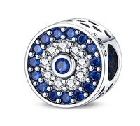 KUNSIR Ciondolo Argento Sterling 925 con Cubic Zirconia Pendenti per Pandora Braccialetti, Compatibile con Braccialetti e Collane europei, perfetto Regali per Moglie e Ragazze C9