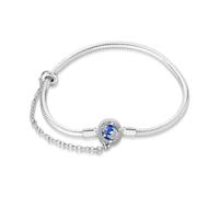 KUNSIR Moments-Bracciale Donna Adatto per Ciondolo Argento Sterling 925 Braccialetto Snake Bracciali Compatibile con Pandora Ciondolo B2