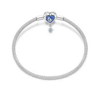 KUNSIR Moments-Bracciale Donna Adatto per Ciondolo Argento Sterling 925 Braccialetto Snake Bracciali Compatibile con Pandora Ciondolo