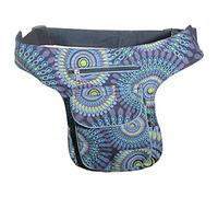 Kunst und Magie Marsupio Mandala-Print Donna Nero/Viola