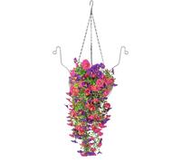 Kunstblumen Outdoor - Künstliche - Künstliche Hängeblumen | Kunstpflanzenkorb | Hängende Kunstblumendekoration Für Garten, verandaa, Arbeitszimmer, fensters, Hochzeit, Esszimmer, Balkon
