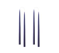 Kunstindustrien® Candele Affusolate, Fatte in Danimarca, 42 Colori Disponibili, Candele da Cena Antigoccia e Senza Fumo, Candele a Bruciata Lunga 15 Ore, Set Regalo Candele Non Profumate, 4pz. 2,2 x