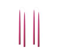 Kunstindustrien® Candele affusolate, prodotte in Danimarca, 42 colori disponibili, candele antigoccia e senza fumo, candele solide a lunga durata 15 ore, set regalo con candele non profumate, 4 pezzi.