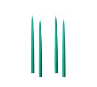 Kunstindustrien® Candele affusolate, prodotte in Danimarca, 42 colori disponibili, candele antigoccia e senza fumo, candele a lunga durata 15 ore, set regalo con candele non profumate, 4 pezzi. 2,2 x