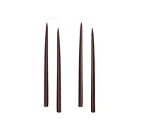 Kunstindustrien® Candele affusolate, prodotte in Danimarca, 42 colori disponibili, candele antigoccia e senza fumo, candele a lunga durata 15 ore, set regalo con candele non profumate, 4 pezzi. 2,2 x