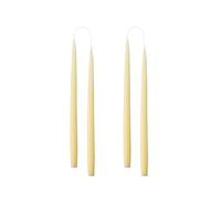Kunstindustrien® Candele coniche color avorio - Set di 4 candele da 35,1 cm - Made in Danimarca, candele a lunga durata 15 ore, senza profumo e senza fumo, eleganti candele alte per matrimoni, cene e