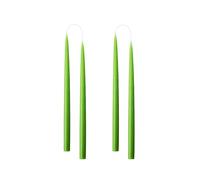 Kunstindustrien® Candele affusolate, prodotte in Danimarca, 42 colori disponibili, candele antigoccia e senza fumo, candele a lunga durata 15 ore, set regalo con candele non profumate, 4 pezzi. 2,2 x