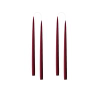 Kunstindustrien® Set di 4 candele coniche, 35 cm, prodotte in Danimarca, candele a lunga durata, 15 ore, candele non profumate e senza fumo, eleganti candele alte per matrimoni, cene e decorazioni per