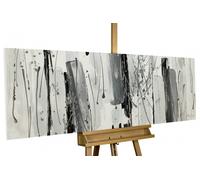 KunstLoft® Dipinto acrilico 'Ceneri fluide' | dipinto a mano 150x50cm