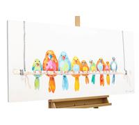 KunstLoft® Dipinto acrilico 'Colourful Company' | dipinto a mano 120x60cm