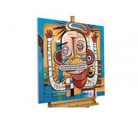 KunstLoft® Dipinto acrilico 'Eccentric Friend' | dipinto a mano 80x80cm