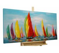 KunstLoft® Dipinto acrilico 'Inizio di stagione' | dipinto a mano 120x60cm