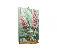 KunstLoft® Dipinto acrilico 'Jungle Blossom' | dipinto a mano 60x90cm