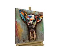 Kunstloft Metallo Rilievo 3D 'Il Messicano' 60x60x5cm Fatto a Mano