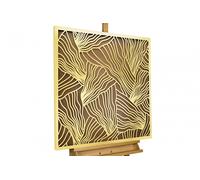 KunstLoft® Quadro in metallo 3D 'Nature's Praise' 80x80x2,5cm fatto a mano