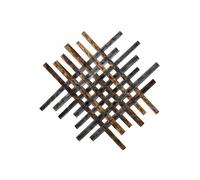 KunstLoft® Scultura da parete in metallo 'Luce risplendente' 100x100x3cm