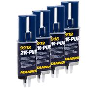 Kunstoffkleber 4x 30 G Mannol 9918 Riparazione Adhesivo 2K-PUR Paraurti