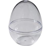 Kunststoff Ei Uovo in plastica Trasparente, 90 mm, 10 Pezzi, HIPS, 9x6.5 cm