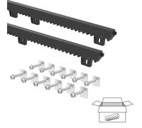 Kunststoffzahnstage Con Anima IN Acciaio PVC + Fe, 27x20mm, L 1 + 1m