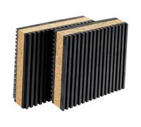 Kuntesetty 1 Pezzo Antivibrazione Pad Isolamento Acustico Gomma Sughero Assorbimento Urti Tappetino Antiscivolo Protezione Adatto per Garage Sala Caldaie Apparec, 2 Pezzi 7.5x7.5x2.23