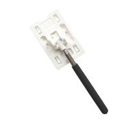 Kuntesetty Asta per Pagamento Parcheggio Barra Telescopica Porta Carte Pinza per Pagamenti Strumento Allungabile con Impugnatura Comoda Adatto per Utilizzo quot, Bianco