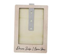 Kuntesetty Clip Portafoto Da Visiera per Auto Design Minimalista in Legno Facile Da Montare Adatto per Decorazione Auto E Regali, Style a
