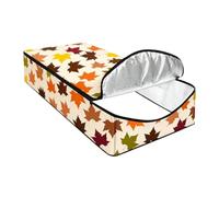 Kuntesetty Copertura Isolante per Porta Soffitta in Alluminio con Chiusura a Cerniera Efficace per Bloccare Polvere E Freddo Adatta a Scale Estraibili Scale, Arancione beige