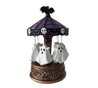 Kuntesetty Decorazione di Halloween con Luci a LED a Forma di Giostra Fantasma per Cucina, Comodino E Interni