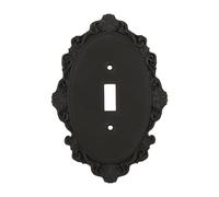 Kuntesetty Placca per Interruttore a Parete, Stile Vintage Intagliato, in Plastica Solida, Installazione Rapida, Adatta per Personalizzare Il Soggiorno, Style a