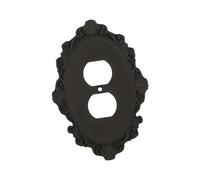 Kuntesetty Placca per Interruttore a Parete, Stile Vintage Intagliato, in Plastica Solida, Installazione Rapida, Adatta per Personalizzare Il Soggiorno, Style B