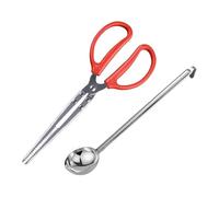 Kuntesetty Set di Pinze per, Paletta E Braciere da Tavolo per Braciere da Campeggio