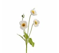 Kuntesetty Simulation Florale Fiori Artificiali Bouquet Petali Seta Centro Realistico Steli Regolabili Facilità di Manutenzione Adatto per Matrimonio Festa, Bianco