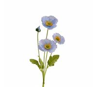 Kuntesetty Simulation Florale Fiori Artificiali Bouquet Petali Seta Centro Realistico Steli Regolabili Facilità di Manutenzione Adatto per Matrimonio Festa, Blu Chiaro