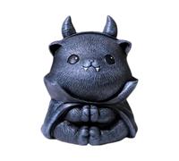 Kuntesetty Statuetta di Gatto in Resina, Accessorio per Amanti Del Tè, Elemento Decorativo, C