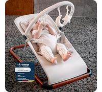 KUNU Altalena per neonati fino a 24 mesi, con pratica borsa per il trasporto, pieghevole, con inserto Newborn, altalena naturale dalla nascita, facile da pulire e privo di sostanze nocive