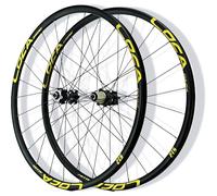 KUNYOS 26/27.5/29IN Mountain Bike Wheelset Sgancio Rapido Anteriore E Posteriore Cerchi in Lega di Alluminio Freno A Disco 24H Mozzi per 8/9/10/11/12 velocità,d'oro,27.5inch