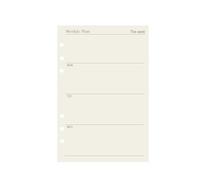 KUNYOS 45 pezzi A5 A6 A7 6 anelli fogli sciolti notebook ricarica raccoglitore pagina interna budget settimanale mensile for fare linea griglia di punti carta di cancelleria(Weekly plan,A6)