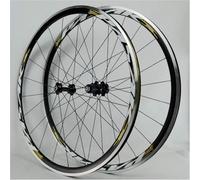 KUNYOS 700C Superlight Road Racing Bike Wheelset Rim, Ruota della Bicicletta C/V Freno 7-11Speed Mozzi Cassetta Cuscinetto Sigillato 6T QR Set Ruote,Giallo