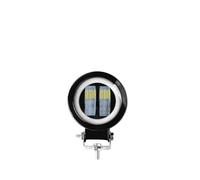 KUNYOS A LED Per Moto Faro Per Fuoristrada Auto Barca Camion SUV Barra Luminosa A LED Angel Eye E Moto Faretto Da Lavoro 12 V 24 V Fendinebbia.(Round yellow 1pcs)