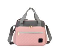 KUNYOS Borsa For Il Cambio Del Pannolino Bambino, Borsa For Pannolini A Tracolla Leggera Con Piccola Partizione, Adatta For I Viaggi Quotidiani Dei Genitori, Da Viaggio For Campeggio(Pink Gray)