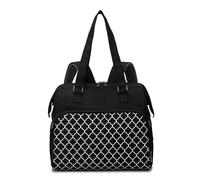 KUNYOS Borsa For Il Cambio Pannolini Alla Moda, Borsa For Multi-scomparto Di Grande Capacità, Molteplici Metodi Trasporto, Conservazione Degli Oggetti Da Viaggio Quotidiani Del Bambino(Black)