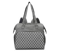 KUNYOS Borsa For Il Cambio Pannolini Alla Moda, Borsa For Multi-scomparto Di Grande Capacità, Molteplici Metodi Trasporto, Conservazione Degli Oggetti Da Viaggio Quotidiani Del Bambino(Grey)