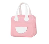 KUNYOS Borsa for il pranzo donne e ragazze, conservazione del calore a prova di perdite, adatta lavoro/scuola/picnic/viaggi/pranzo all'aperto, una meravigliosa esperienza vita(Pink)