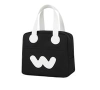 KUNYOS Borsa for il pranzo donne e ragazze, conservazione del calore a prova di perdite, adatta lavoro/scuola/picnic/viaggi/pranzo all'aperto, una meravigliosa esperienza vita(Black)