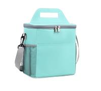 KUNYOS Borsa for il pranzo, in tessuto Oxford spesso, tre strati di conservazione del calore e della freschezza, può essere portata a tracolla, facile da trasportare(Green,L)