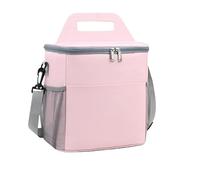 KUNYOS Borsa for il pranzo, in tessuto Oxford spesso, tre strati di conservazione del calore e della freschezza, può essere portata a tracolla, facile da trasportare(Rose red,M)