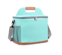 KUNYOS Borsa for il pranzo, in tessuto Oxford spesso, tre strati di conservazione del calore e della freschezza, può essere portata a tracolla, facile da trasportare(Green,M)
