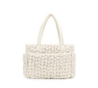 KUNYOS Borsa for neonati, borsa plissettata a forma di nuvola for la mamma, for pannolini for con divisorio grande capacità for, leggera, resistente all'usura e impermeabile(White)